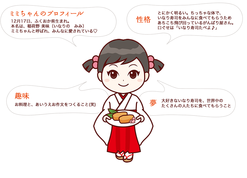 オーケー食品工業のマスコットキャラクー「ミミちゃん」をご紹介♪